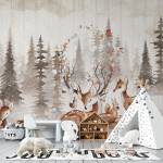 Art Gift Decor Детски Фототапет с животни - Вълшебният лес