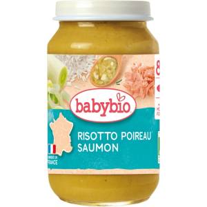 Babybio Био зеленчуково пюре Babybio - Със сьомга и ориз, 8 м+, 200 g (3288130510119) - baby