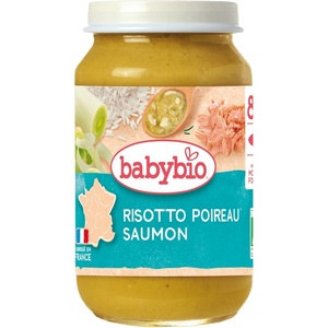 Babybio Био зеленчуково пюре Babybio - Със сьомга и ориз, 8 м+, 200 g (3288130510119) - baby