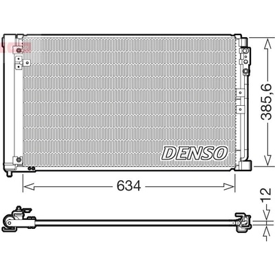 Kondenzátor, klimatizace DENSO DCN46038
