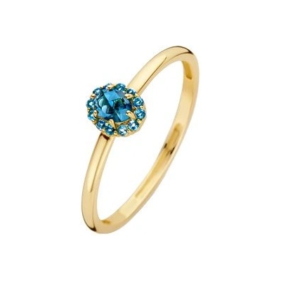 Blush Златен дамски пръстен с топаз Blush 1226YLB (1226YLB)