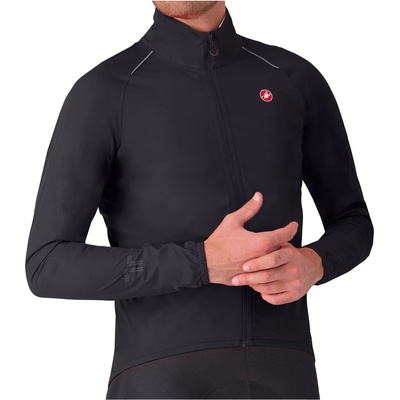 Castelli Мъжко водоустойчиво яке за колоездене Castelli Emergency 3 Rain Jacket Cycling jacket - Light Black - размер XXL (051-1308-0215)