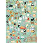 Gibsons - Puzzle The Art File: Cat's Life - 1 000 piese