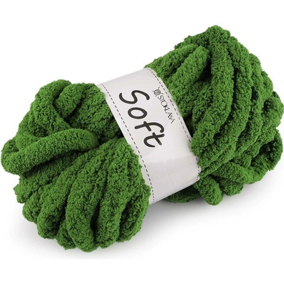 Pletací příze žinylková Soft 250 g Varianta: 18 zelená, Balení: 1 ks 57866/147363/273529
