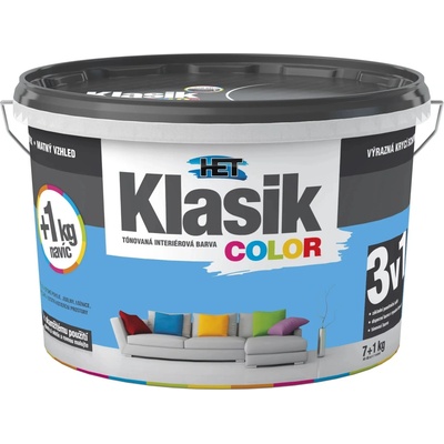 HET KLASIK COLOR interiérová farba 7+1 kg modrá azúrová (0417)