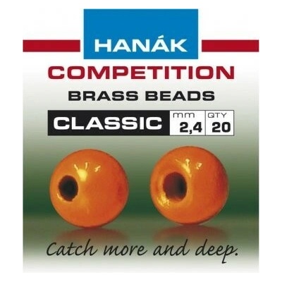 Hanák HA Classic mosaz.hlavičky Fluo+oranžová 3.8mm,20ks