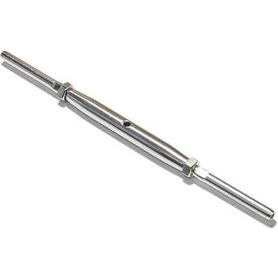 Napínač rúrkový s lisovacími koncovkami, nehrdz. oceľ A4, 6mm/M12
