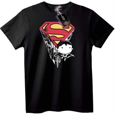 NOONEBRAND Тениска Superman Chibi - XXS, Black