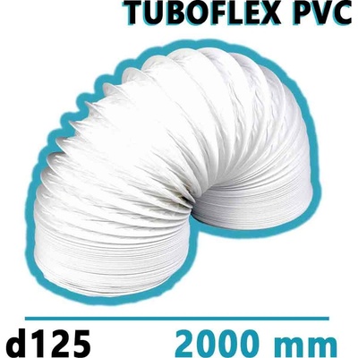 Mikawi Tuboflex Flexibilní větrací PVC potrubí 125 mm x 2000 mm 59-3491 – Zboží Mobilmania