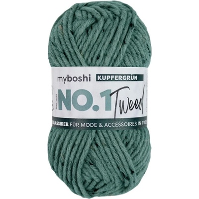Příze myboshi NO.1 Tweed Měděně zelená