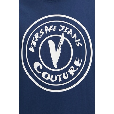 Versace Jeans Couture Памучна тениска Versace Jeans Couture (78GAHE08.CJ00E)