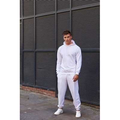 Just Hoods Unisex pohodlné tepláky College arktická bílá