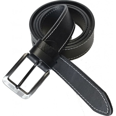 Opasek kožený Belts 35-1B-7 černý