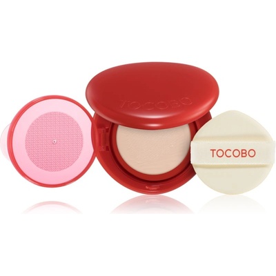 TOCOBO Apple Dewy Fit Cushion дълготраен грим в гъбичка SPF 50+ цвят 21C Peach 15 гр