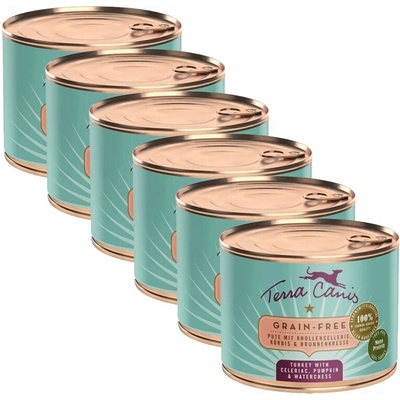 Terra Canis ﻿Grain-free Turkey with celery pumpkin & watercress 6 x 200 g