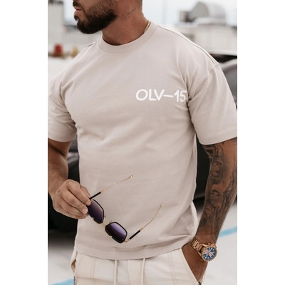 Olavoga Scuplt tričko béžová