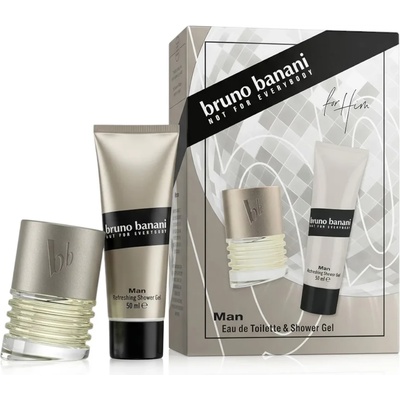 bruno banani Man комплект за мъже Eau de Toilette 30 ml + Душ гел 50 ml опция Silver Structure