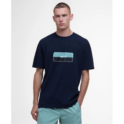 Barbour International Тениска Barbour International Lozenge T-Shirt - Saph Navy NY73