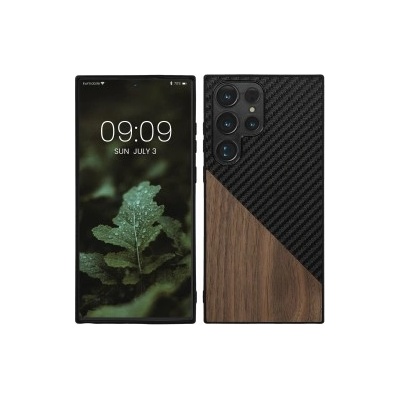 kwmobile Твърд калъф за Samsung Galaxy S23 Ultra - тъмнокафяв