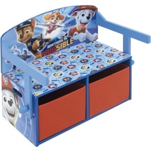 Arditex detský drevený nábytok 3v1 Paw Patrol lavička box na hračky stolík PW12898