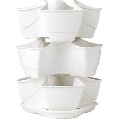 Prosperplast Kvetináč na bylinky COUBI HERBAL biely 29,5x29,5x38cm