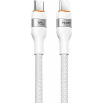 Wekome WDC-C32 opletený nabíjecí a datový USB-C na USB-C 1,2m bílý