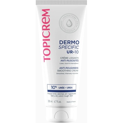Topicrem UR-10 Anti-Roughness Smoothing Cream telový krém pre extra suchú pokožku 200 ml