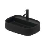 Duravit Zencha - Умивалник за монтаж върху плот 55x39 см, без преливник, отвор за смесител, DuraCeram, матов антрацит 2374551371 (2374551371)