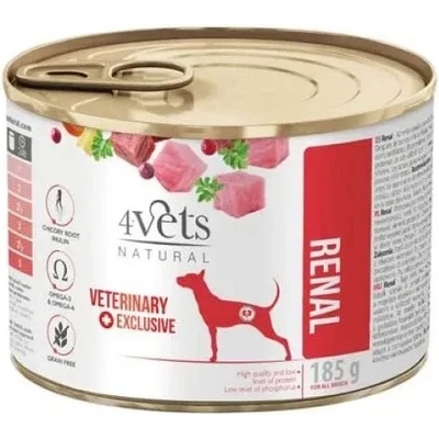 4Vets NATURAL 4Vets Dog Renal 185 г