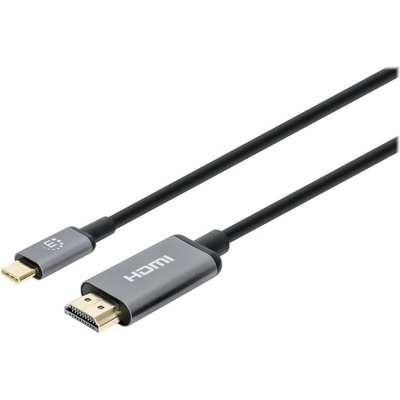 Manhattan MANHATTAN 4K@60Hz USB-C към HDMI кабел мъжка букса/мъжка букса 2m (153607)