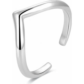 Beneto Minimalistický strieborný prsteň na nohu AGGF493