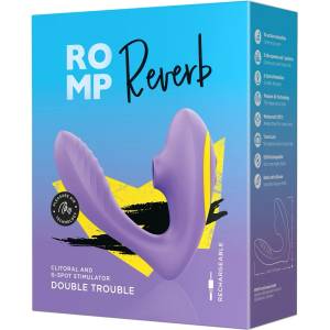 ROMP Reverb - вибратор за G-точка и клитор - 2в1, лилав