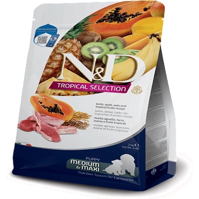 N& D Tropical Medium& Maxi Puppy Lamb храна за кученца - 10кг