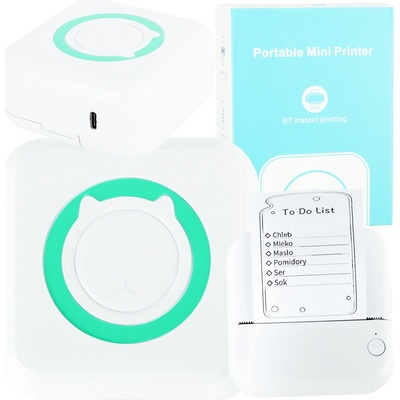 Mini termotiskárna (čtvercová modrá) – Zboží Mobilmania