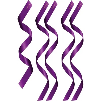 Sweet Caress Комплект 5 бр. сатенени ленти за връзване в лилаво Sweet Caress