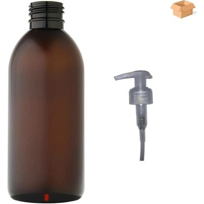 Tera plastová lahvička hnědás transparentní pumpičkou 250 ml 180 ks