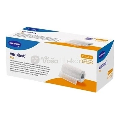 Varolast Plus Zinkoglejové pozdĺžne elastické ovínadlo 10 cm x 7 m 1 elastický obväz