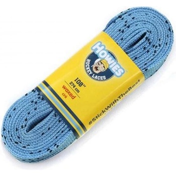 Howies modré voskované textilné šnúrky - 243 cm
