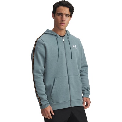 Under Armour Суичър Under Armour Men's Icon Fleece Taping Full-Zip Hoodie - Jasper Blue