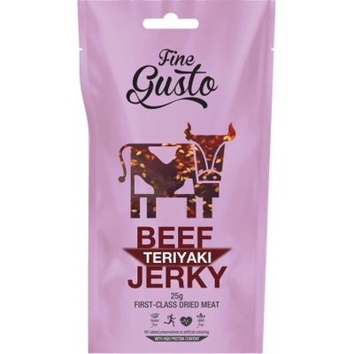 Fine Gusto Sušené maso hovězí Jerky Teriyaki 12 g