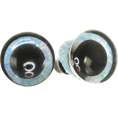 Oči třpytivé ledové 12 mm