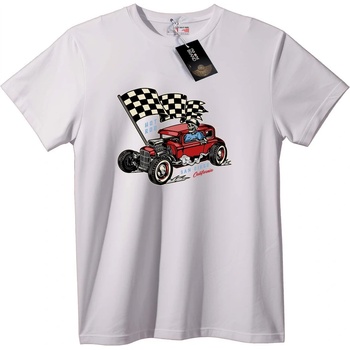 NOONEBRAND Тениска Skull Hot Rod Сан Диего - M, Black