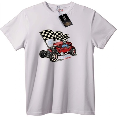 NOONEBRAND Тениска Skull Hot Rod Сан Диего - M, Black