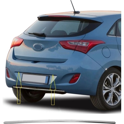 Nerez lišta nad zadnou ŠPZ Hyundai I30 2012-2017