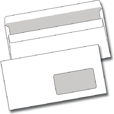 Samolepicí obálka DL s okénkem 50ks