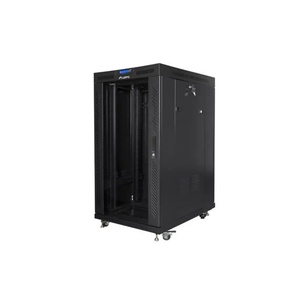 Lanberg стелаж шкаф 19"" свободно стоящ 22U/800x1000 (плосък пакет) с м (ff01-8022-12bl)