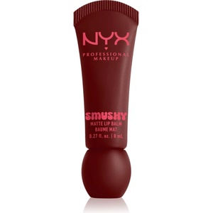 NYX Cosmetics Smushy Matte Lip Balm балсам за устни с матиращ ефект цвят Smudge Fudge 8ml