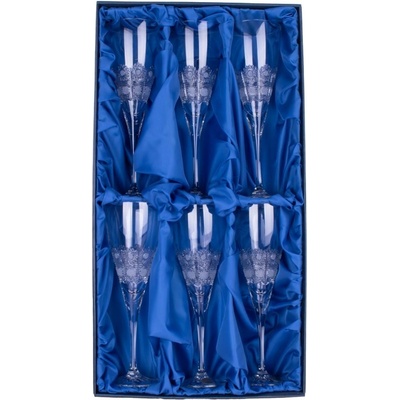 ONTE CRYSTAL Broušené sklenice na červené víno Klasika Počet sklenic 6 sklenic v dárkové sadě 310 ml