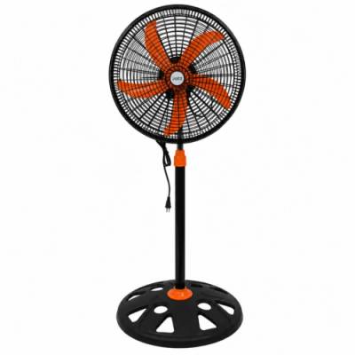 Voltz OV51760N18, 50W, 18", 3-fokozatos, Magasságállítás, Oszcillációs, Fekete-Narancs, Álló ventilátor (51760N18OB)