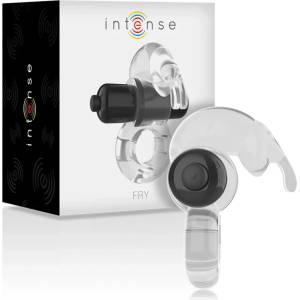  Вибриращ пенис ринг за двойки, клиторен контакт - Intense Fry Clear (D-234771)